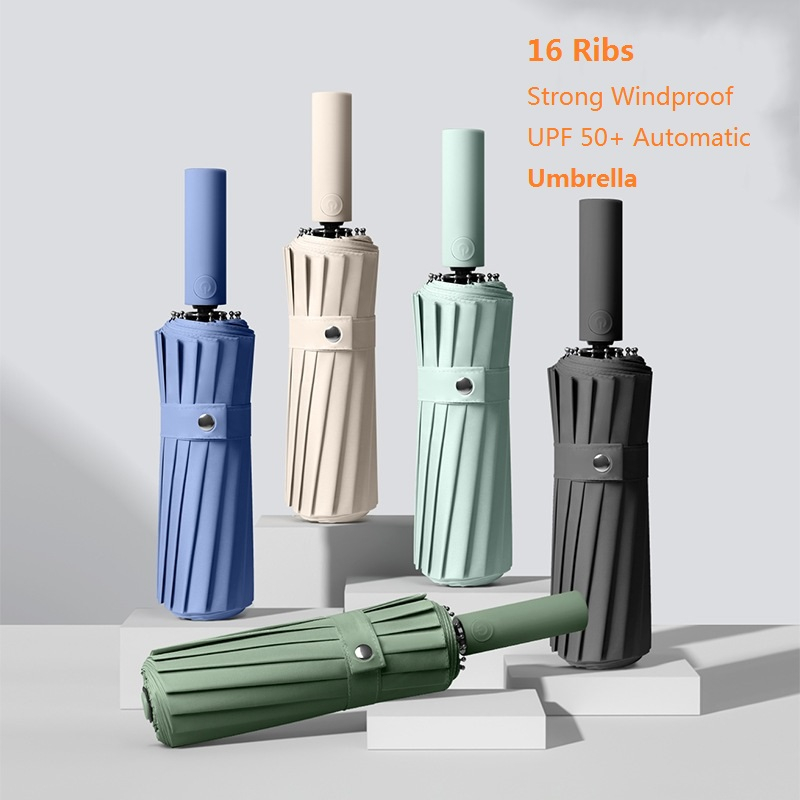 [Singapore Ready Stock] Deluxe Umbrella16 Ribs Automatic Storm
