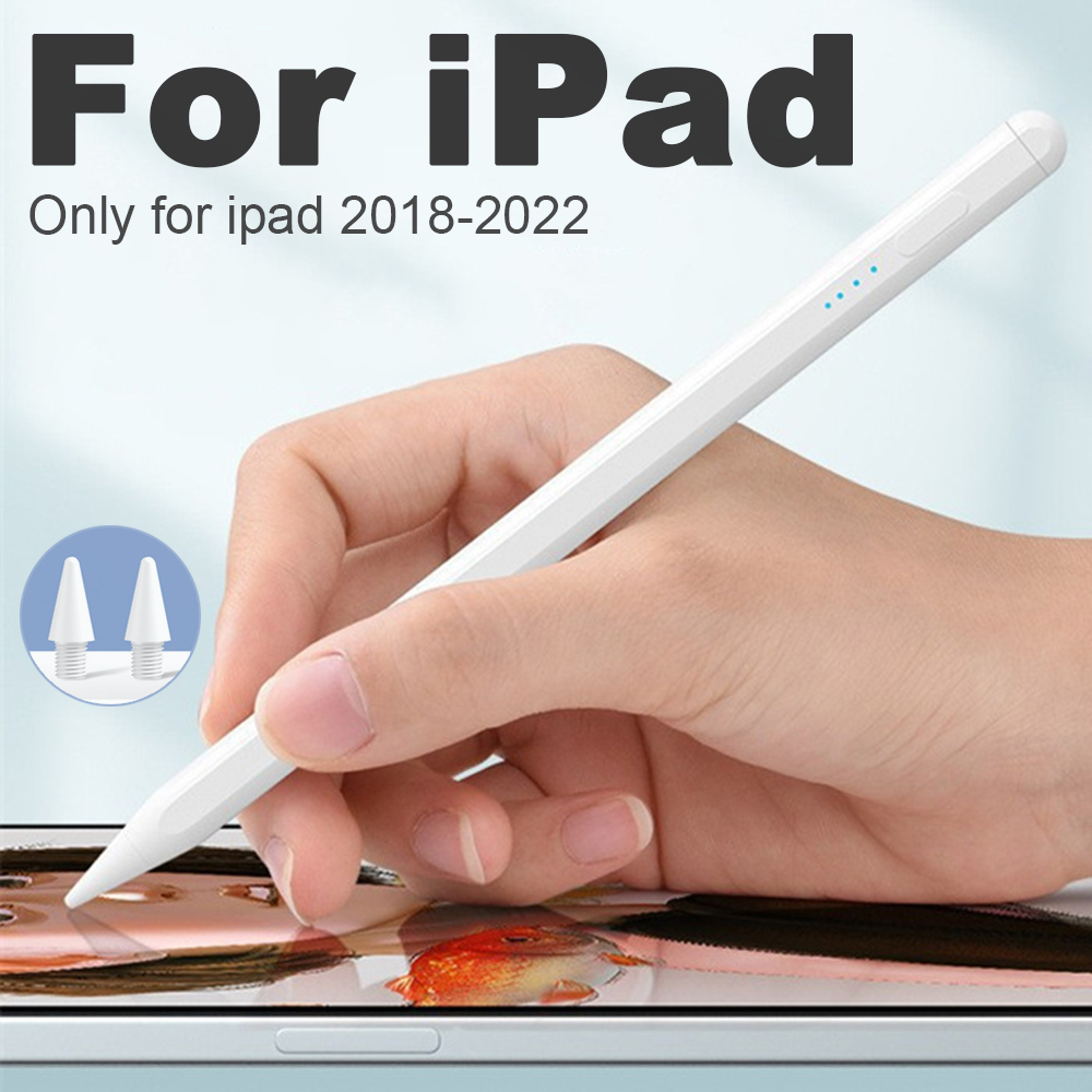 TQQ Penna per Apple iPad (2018-2025), 2 Generazione iPad Pencil con Sensibile all'Inclinazione, compatibile con iPad (11(A16)/10/9/8/7/6), Air ( 5/4/3/M2/M3), Mini (7/6/5), Pro 12.9/11/13