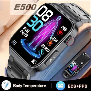 Original E400 Smart Watch ECG PPG HRV PTT Blood Sugar Blood Pressure Oxygen  Body Temperature Monitor IP68 Waterproof Smartwatch - AliExpress