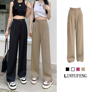 High Waisted Womens Office Pants For Ladies Casual, Thin, Loose