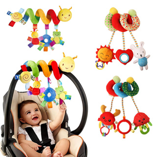 2 Packs Baby Rattles Wind Chime Toys, Hanging Stroller Toys Car