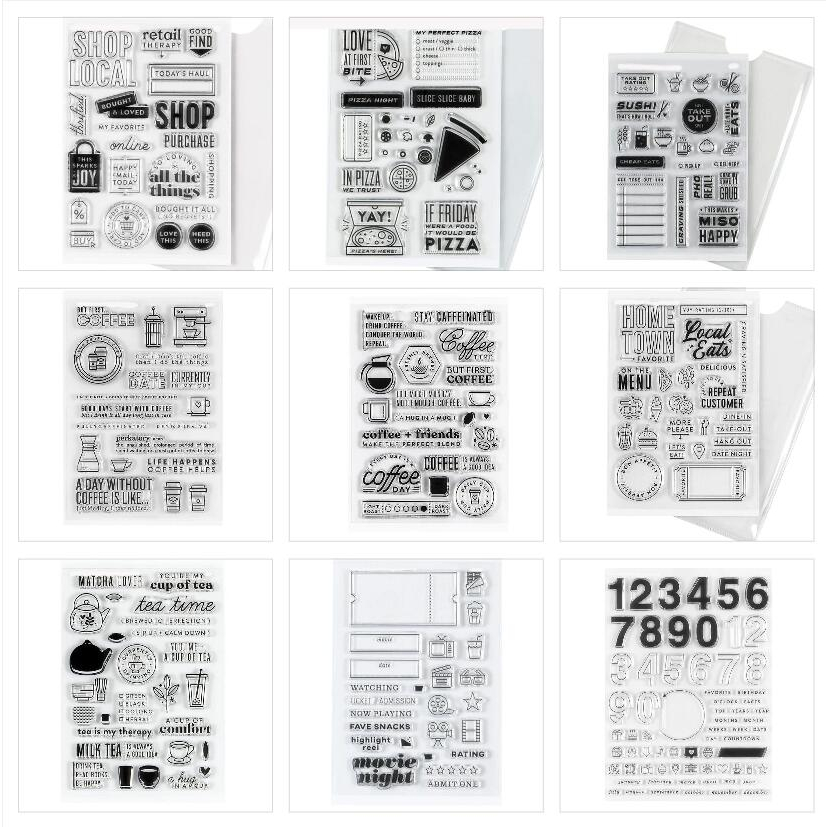 Fancy Font Clear Stamps - Transparent Silicone Stamps For Scrapbooking & Card Making