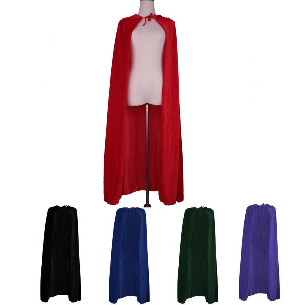 [In Stock] Hooded Cape Gothic Devil Cloak Medieval Witch Costume ...