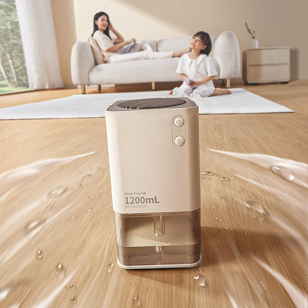 Xiaomiyoupin SmartFrog Desktop Dehumidifier 1200ML bacteriostat with Night Light low noise portable mini dehumidifier Shopee Singapore