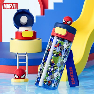 Disney Cartoon Stainless Steel Thermos Cup Boy Summer Cup Captain Spiderman  Water Bottle Outdoor Travel Portable Cup 480ML