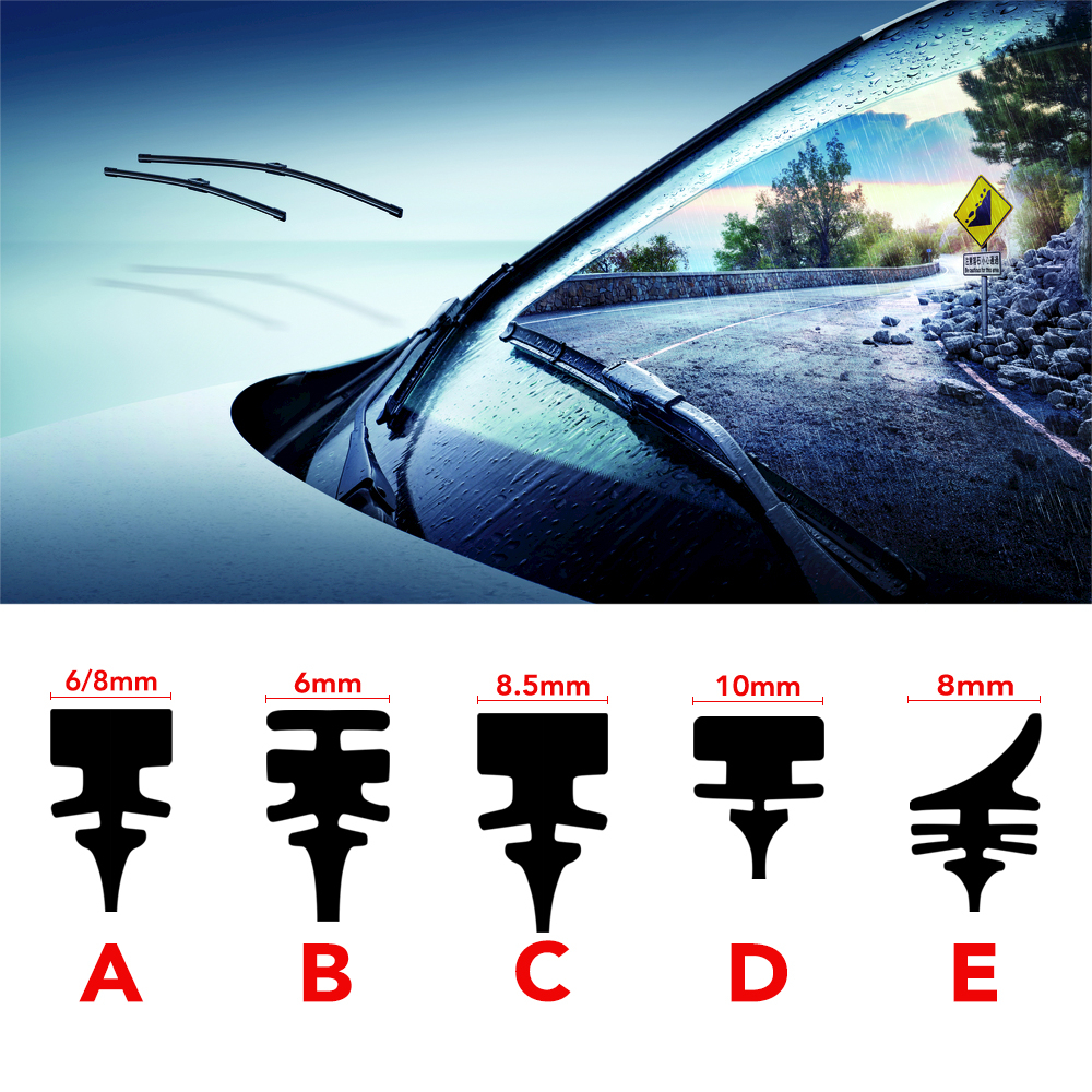 Windscreen Wipers Insert Rubber Strip Refill Car Accessories For SUBARU