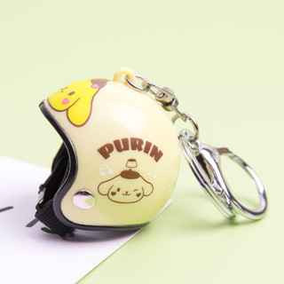 New Sanrio Motorcycle Helmet Keychain My Melody kuromi Cinnamoroll Hard ...