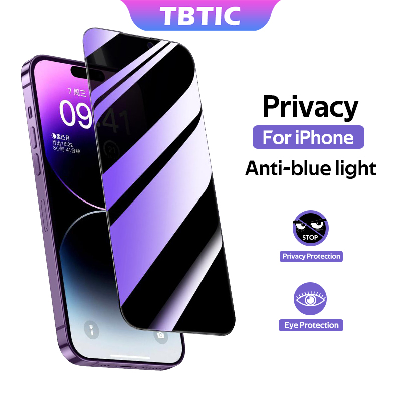 TBTIC For iPhone 15 14 Plus 13 12 11 Pro Max X XS XR Screen Protector ...