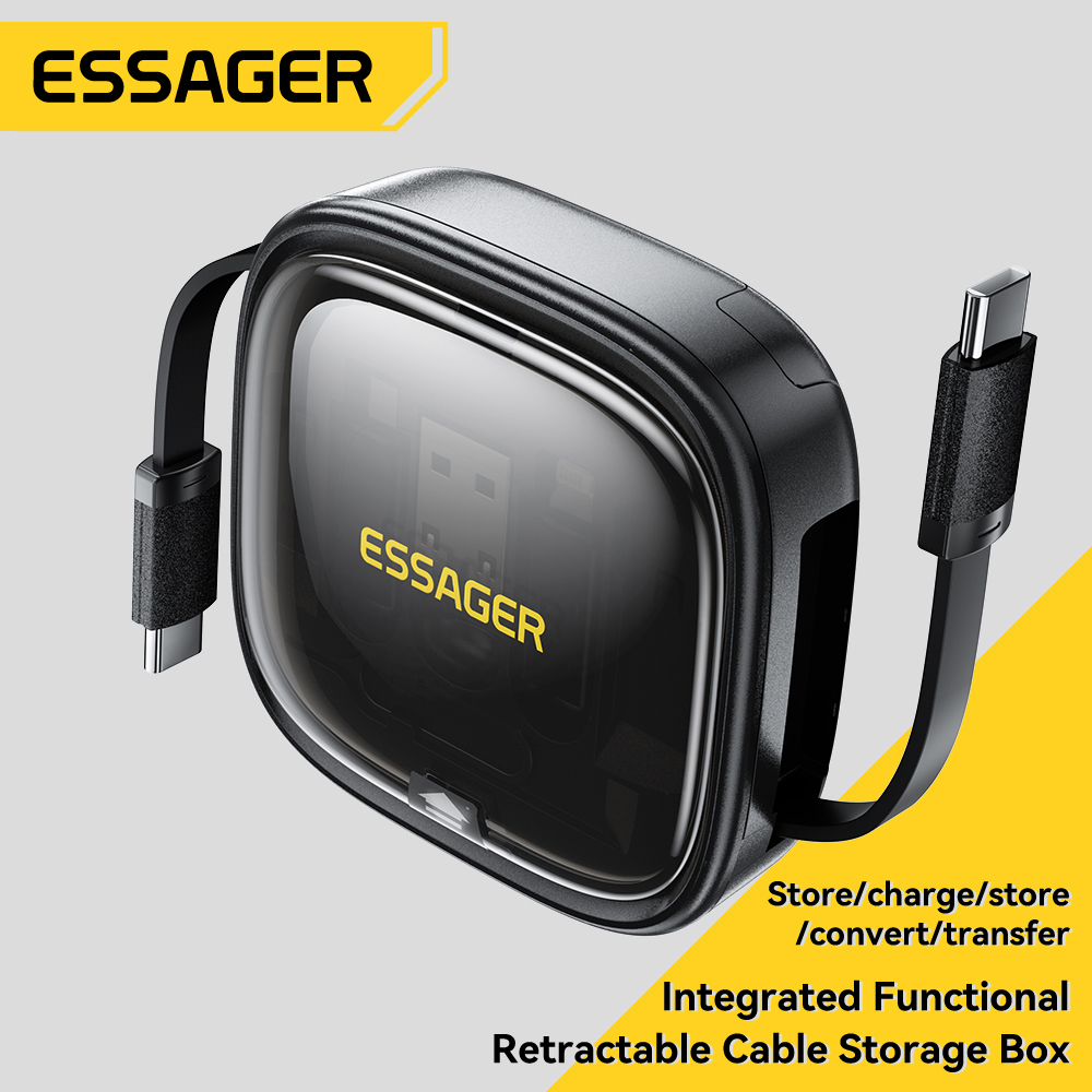 Essager 60W Digital Multifunction Storage Box Type c To Tyoe c Micro IP ...