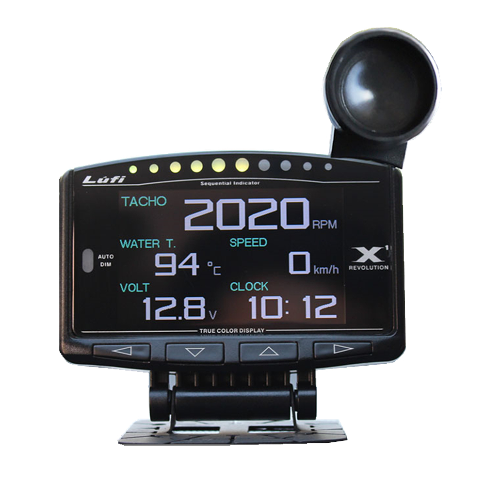 Lufi X1 Revolution OBD2ガジェット 86 BRZ Lufi X1 OBD OBD2 Meter Car Smart Digital Multi Meter Digital Gauge