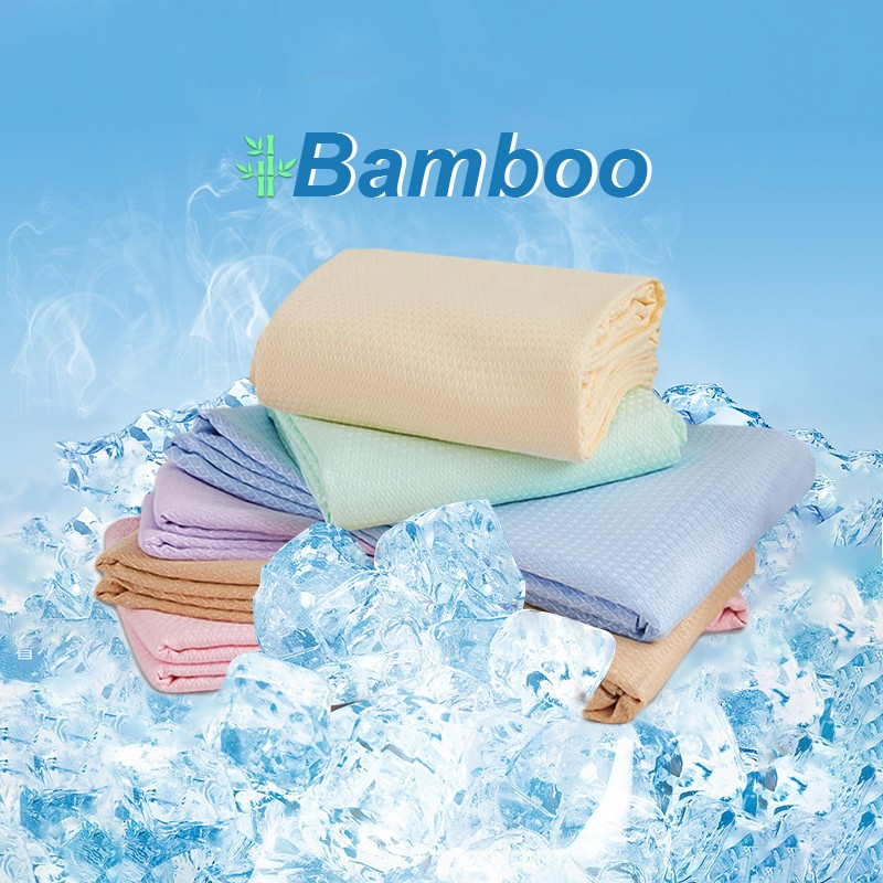 100 Organic Bamboo Fiber Soft Cooling Diamond Summer Blanket