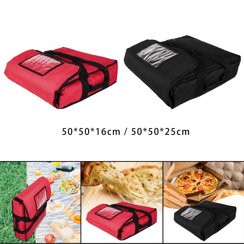 Simple Pizza Develivey Bag Pizza Warmer Carrying Case Waterproof Insulation Food Delivery Bag 9395