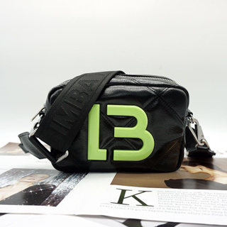 Bimba Y Lola S Black Leather Crossbody Bag
