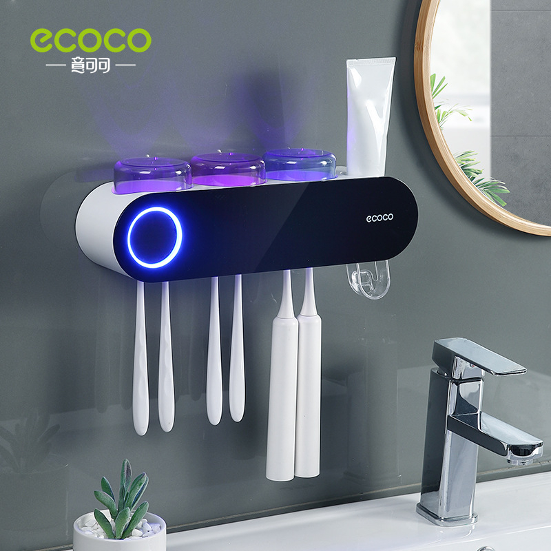 ECOCO UV Toothbrush Steriliser Smart 3 Cups Induction Disinfection ...