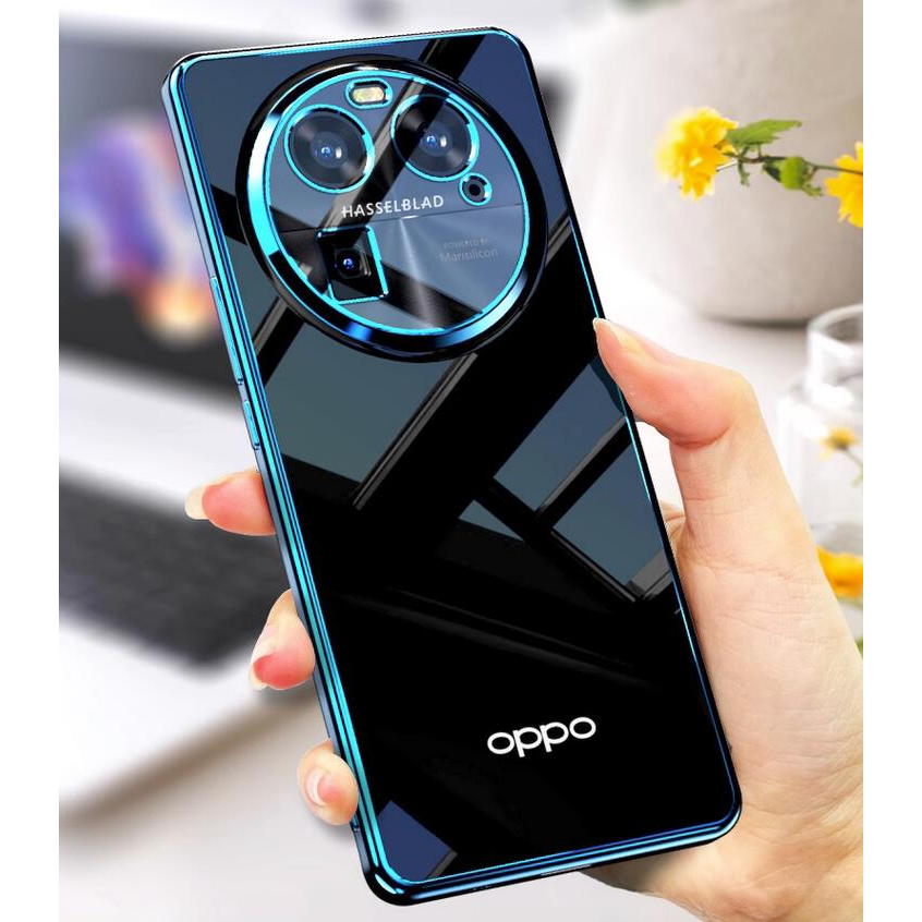 OPPO Find X6 X5 X3 X2 Pro Soft Case Luxury Plating Transparent