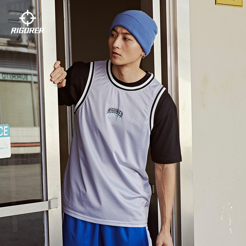 RIGORER Basketball Jersey for Men Plus Size Casual Sleeveless T shirt Men Sports Vest Shopee Singapore