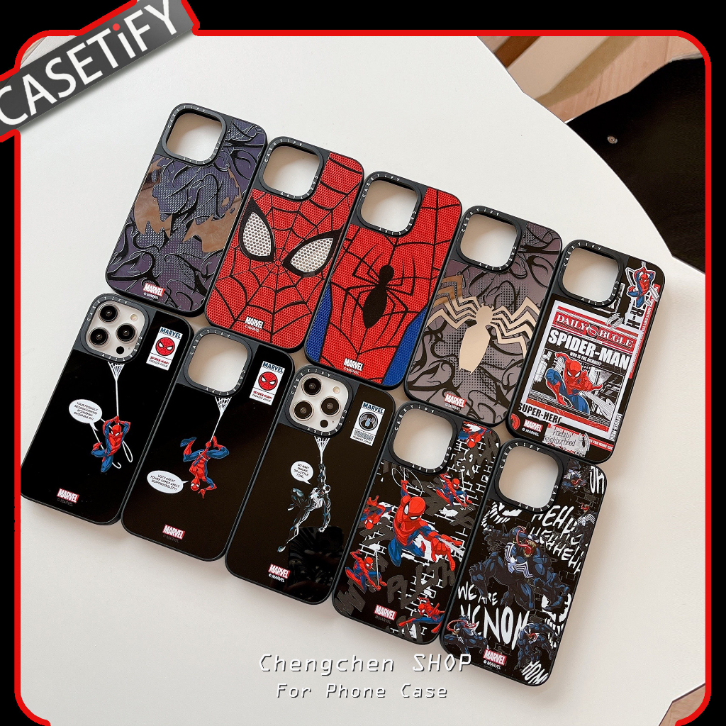 Venom Spiderman Collection Side casetify Mirror Phone case for iPhone14ProMax case Compatible with IP13Pro Mirror Phone case 14 Suitable for iPhone13