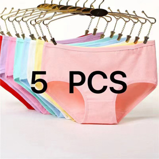 Cheap 4-5Pcs/Lot High-waist Lace Women Panties Pure Cotton Crotch Panty  Briefs Front and Back Leak-proof Underwear Women's Underpants