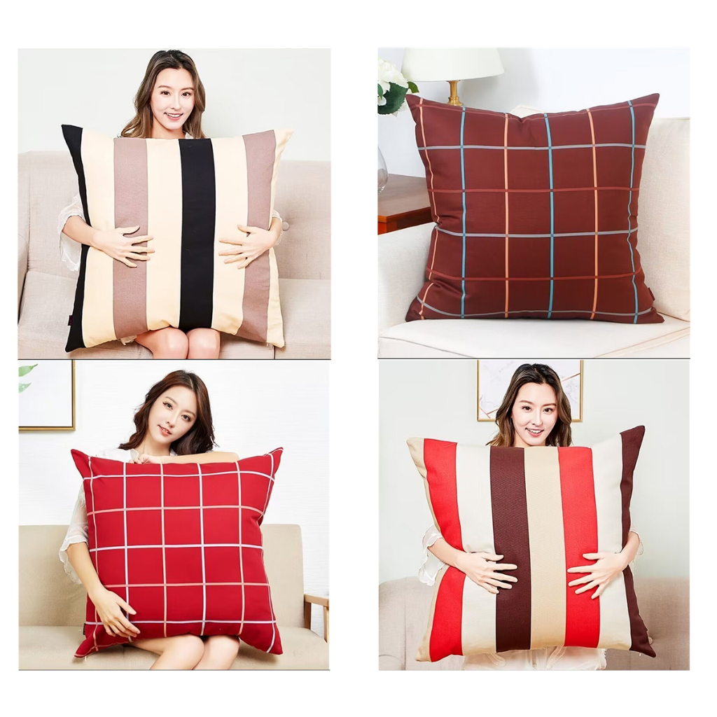 COD Large geometric Throw Pillow Cover 70x70.60x60.55x55.45 45.40 40.Extra large square pillowcase cover.Bedroom living room sofa Large backrest headrest cushions covers. Shopee Singapore