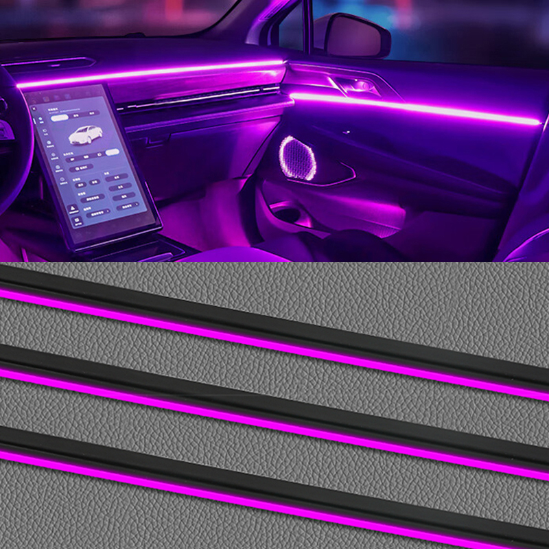 Universal led Car Ambient Light RGB Dashboard Decoration Acrylic Light