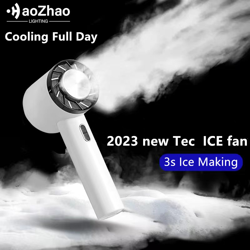 Semiconductor Cooling Portable Handheld Fan 2200mAh USB Rechargeable ...