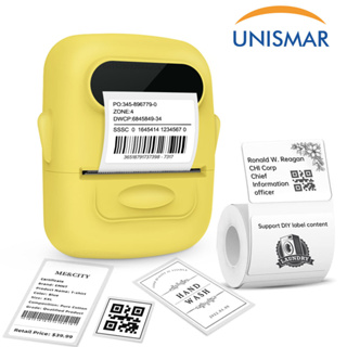 Label Maker Machine with Tape Barcode Label Printer Mini Portable