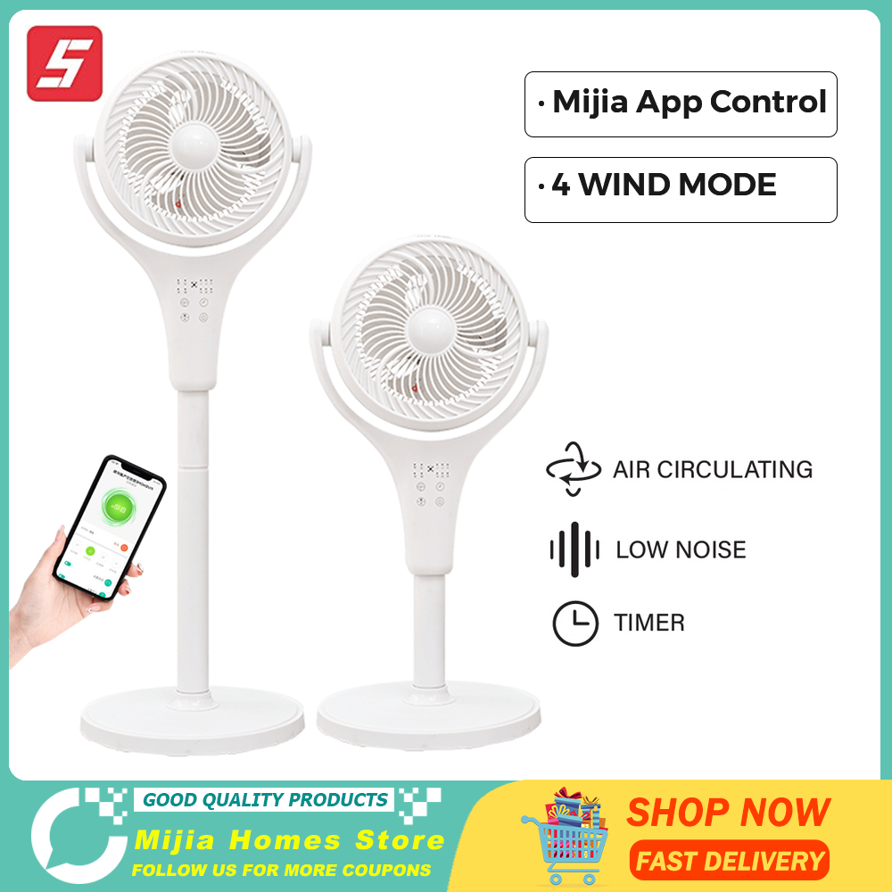 FIVE HOME Smart Floor Mounted Fan, Air Circulation Fan, 3D Wide Angle ...