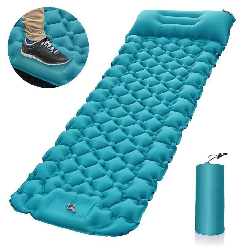 Outdoor Camping Sleeping Pad Inflatable Mattress with Pillows ...