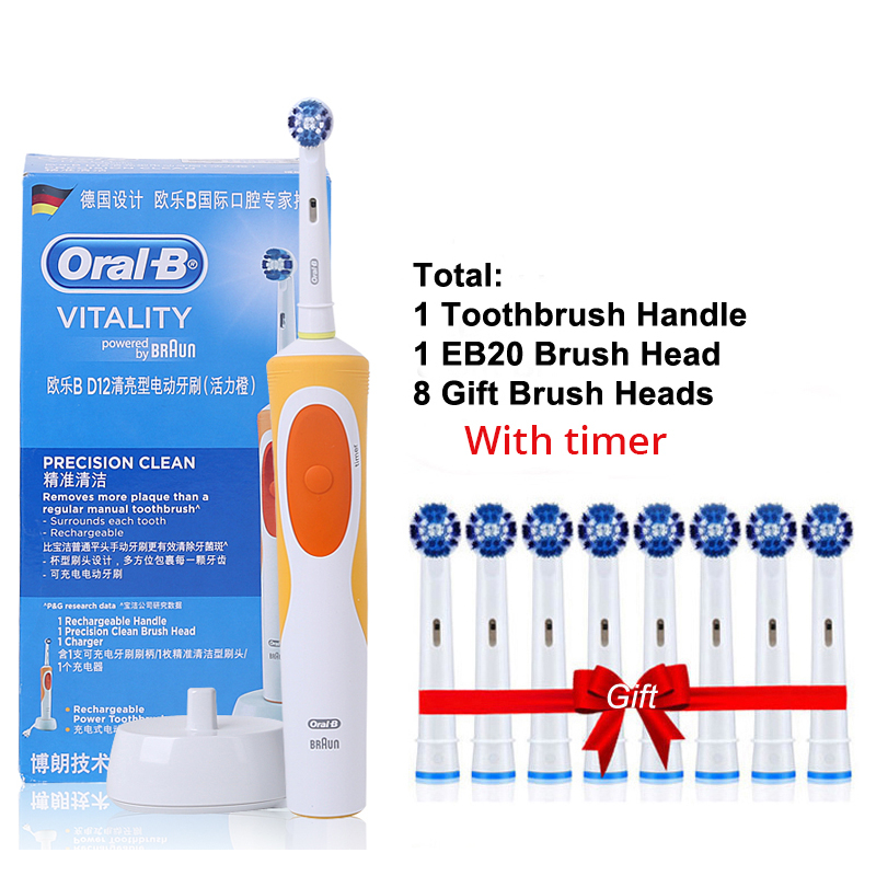 Oral B Electric Toothbrush Adult Rotation Clean Teeth Rechargeable
