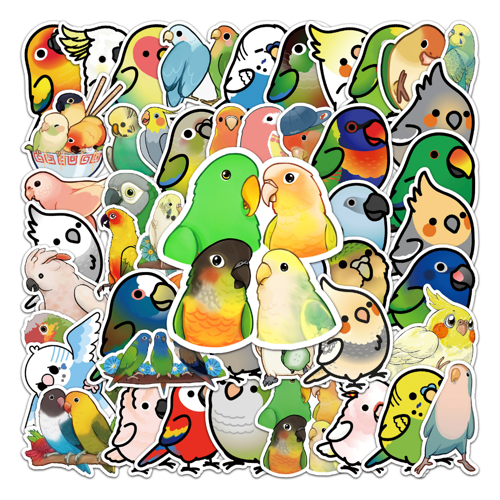 Rainbow Lorikeet Decal, Vinyl Bird Parrot Decal, Light Switch Decal