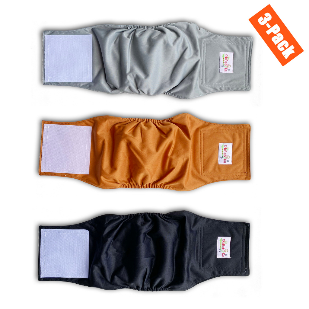 3pcs Male Dog Cloth Diaper, Reusable Dog Pee Pants, Washable Cloth Pet  Belly Wrap, Puppy Dog Underwear, Eco-friendly Pet Care Diapers  (Black+Brown+Grey) | Shopee Singapore