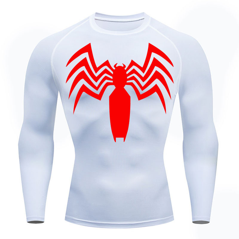 Sport Compression Shirt Men s Long Sleeve Sun Protection T Shirt Quick Dry Gym Sweat Workout T Shirt 2099 Spiderman Sport Top Shopee Singapore