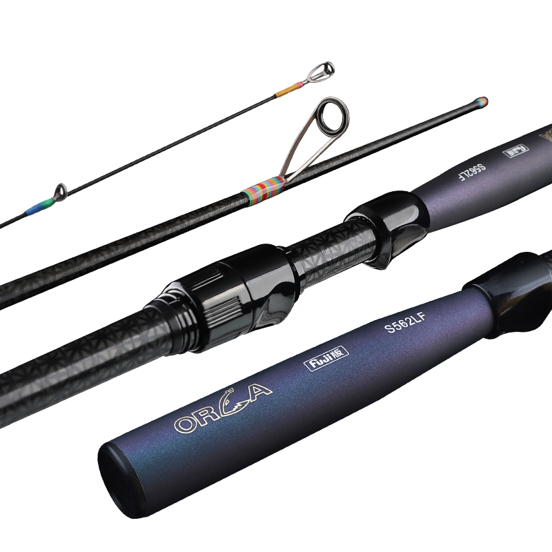 Mavllos ORCA Ultralight Carp Fishing Rod, UL Solid Tip with Fuji Ring, 52g  Rod Weight 4-Axis Carbon Design Saltwater Fishing Spinning Casting Rod