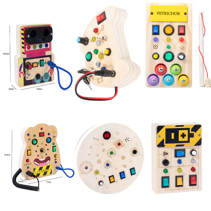 Flycoost Ontessori Toddler Busy Board Sensory Toys For Toddlers Wooden