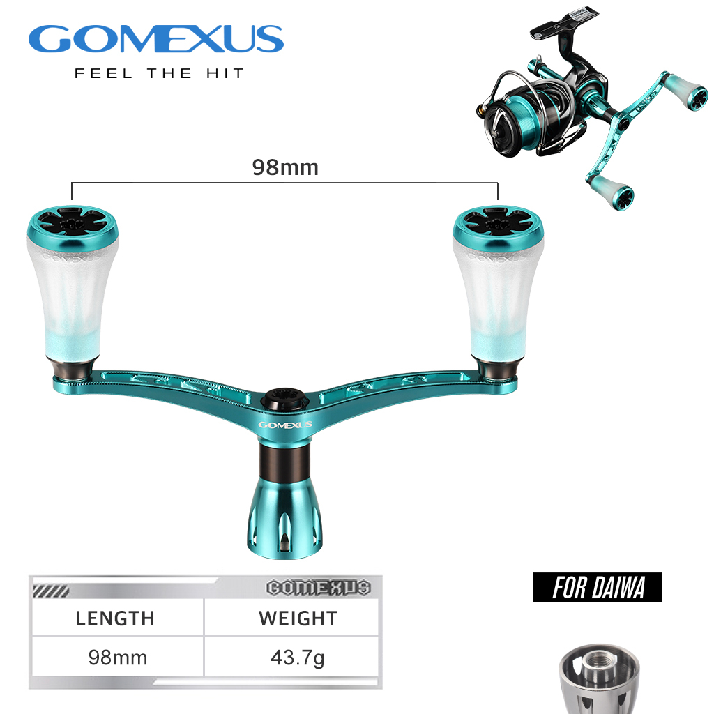 Gomexus Galaxy】Reel Handle With Titanium Knob 82-98mm | Shimano