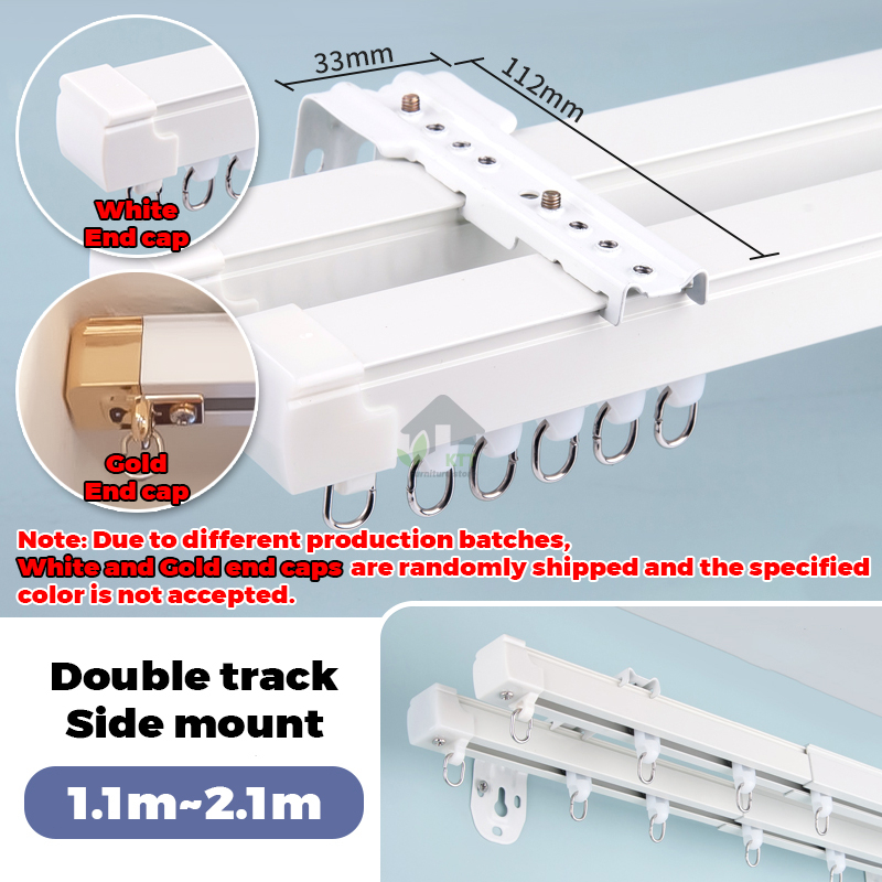 Curtain track rail Curtain rod extendable Adjustable Curtain Track ...