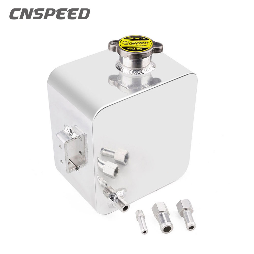 CNSPEED 2L Litre Polished Alloy Header Expansion Water Tank & Cap Water