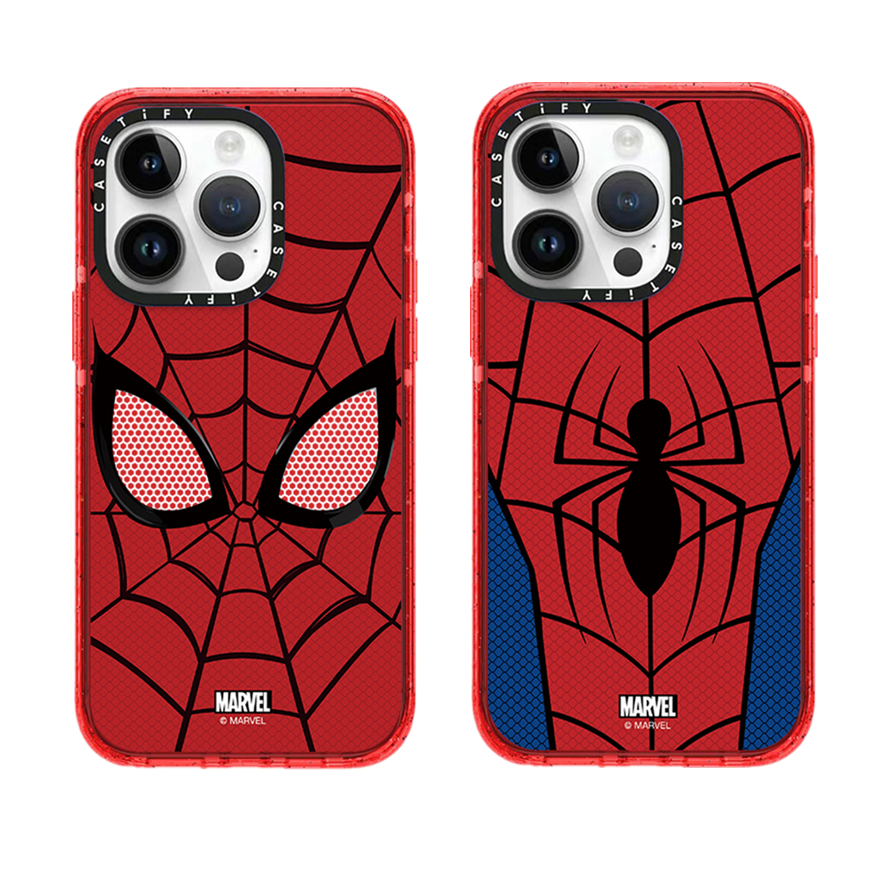 CASETiFY iPhone 14 15 Pro Max Cool Marvel Spider Man Pattern Case