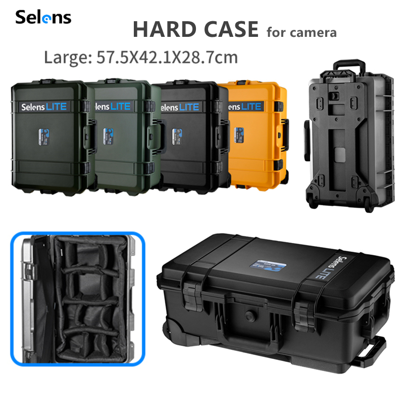 Selens Hard Case Camera Bag With Compartment Photography Luggage Case