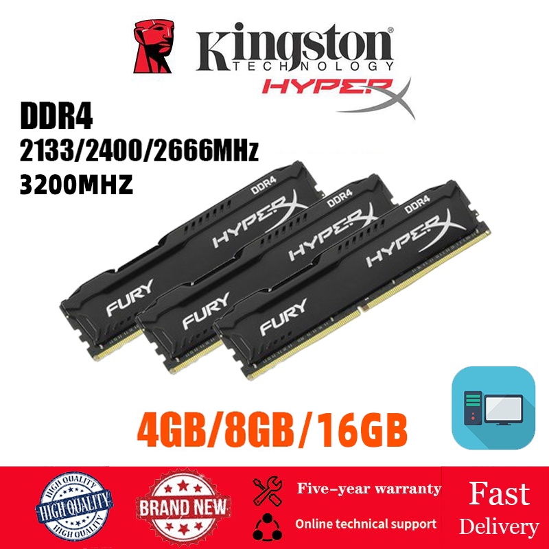 Desktop Ram Hyperx Fury Ddr4 2133 8gb Kingston HyperX FURY 4GB/8GB