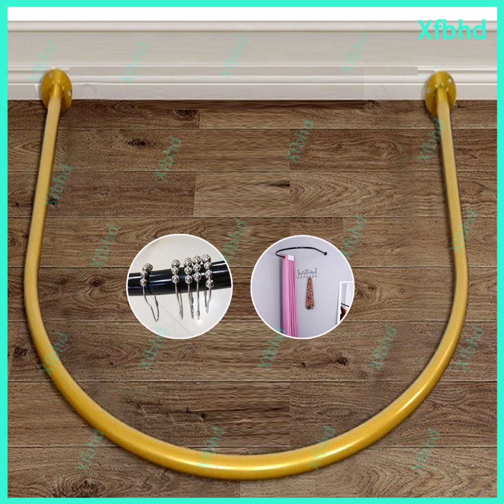 U-Shaped Clothing Store Fitting Room Pole Fitting Room Door Curtain ...