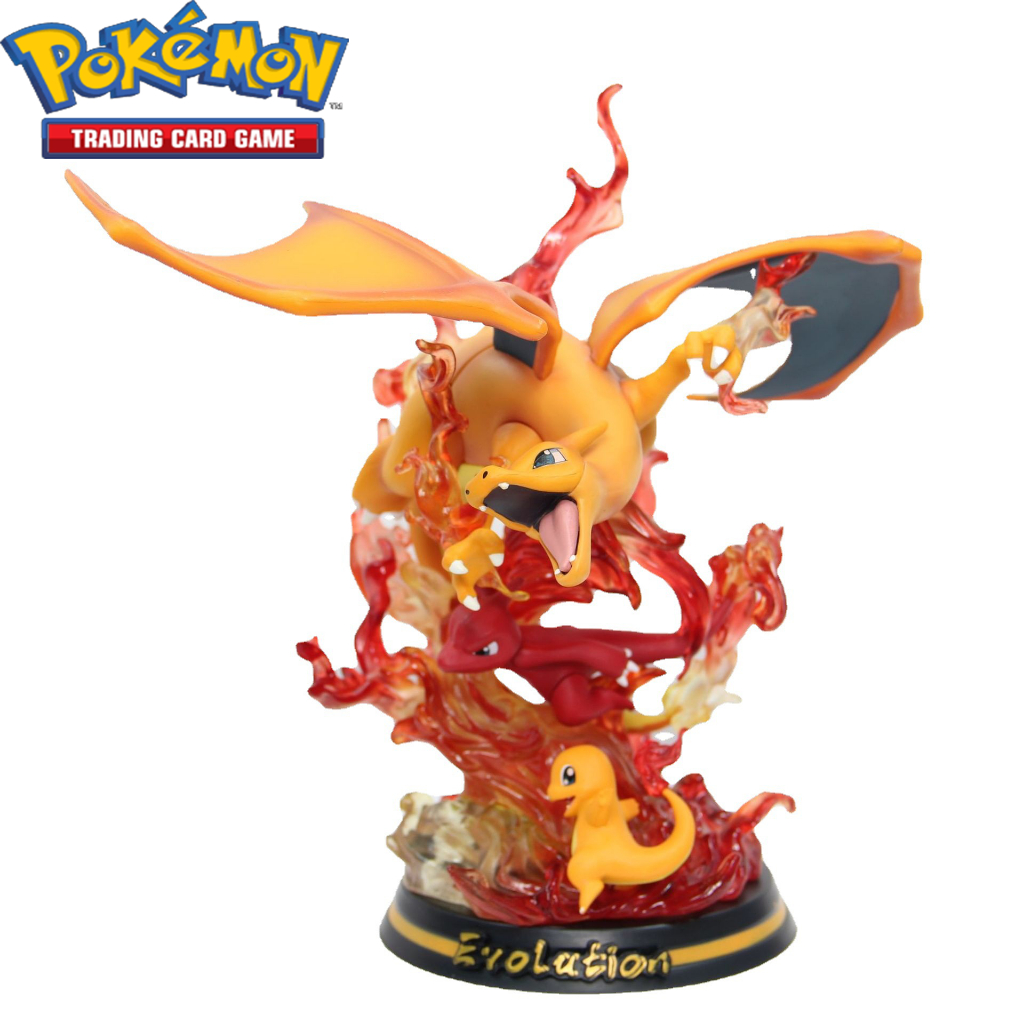 Pokemon ANIME CHARIZARD EVOLUTION LIGHT UP ACTION FIGURE STATUE MODEL ...