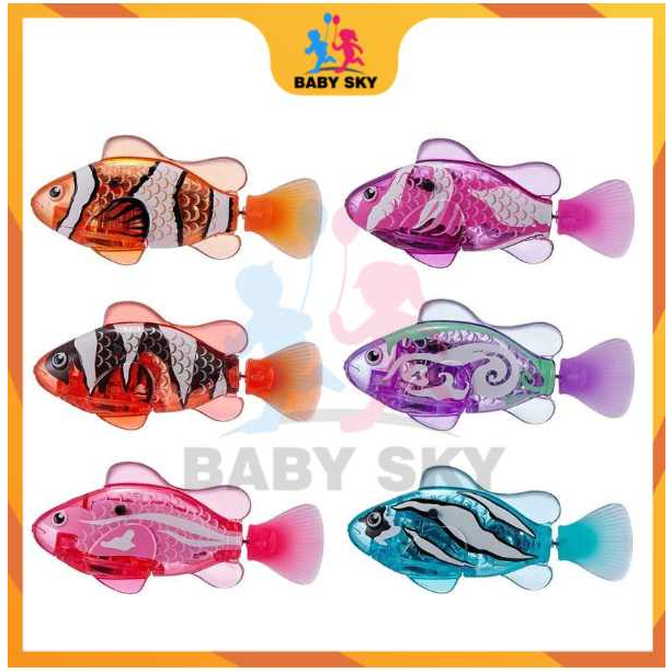 Swimming fish best sale bath toy