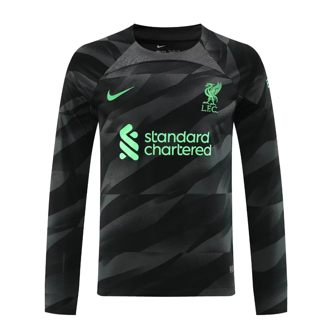 2324 Black Liverpool Goalkeeper Jersey Goalkeeper Jersey Men s T Shirt Short Sleeve and Long Sleeve Football Jersey Summer Sportswear Shopee Singapore