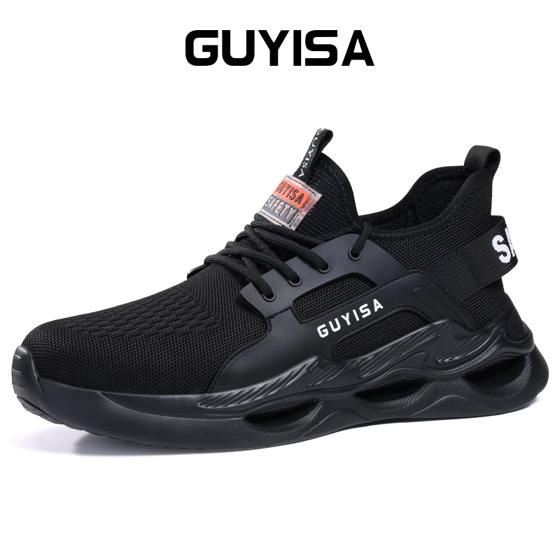 GUYISA safety shoes Ultra light and breathable steel head anti impact