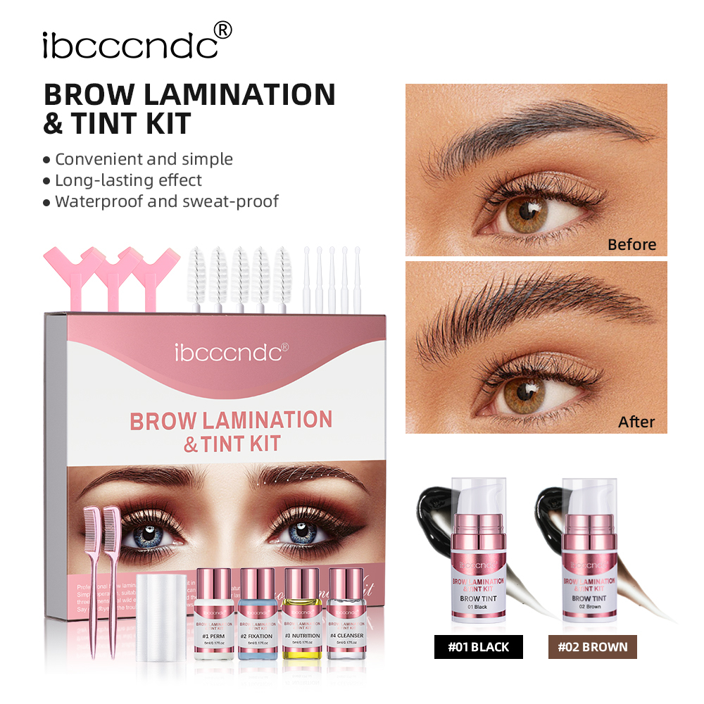 IBCCCNDC 2 Colors/set Brow Lamination Kit&Eyebrow Tint Dye Kit ,Eyebrow ...