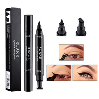 Wingliner Makeup Waterproof Long Lasting Eyeliner Stamp Pen Black/Brown  10mm - 2 Pack 