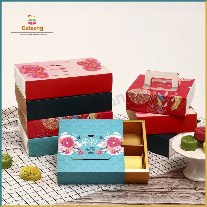 Mooncake Packaging Box Mid-Autumn Mooncake Gift Box High-End Hermes 6/8  Pieces Shi Orange Box Mid-Autumn Festival Custom