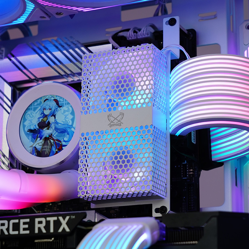RAM ARGB Memory Cooler Black/White 50mm ARGB Dual Fan PWM 800-4200RPM ...