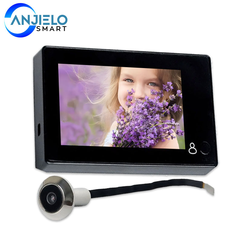 1080p 4.3 Inch Peephole Doorbell Viewer Color Screen Door Camera